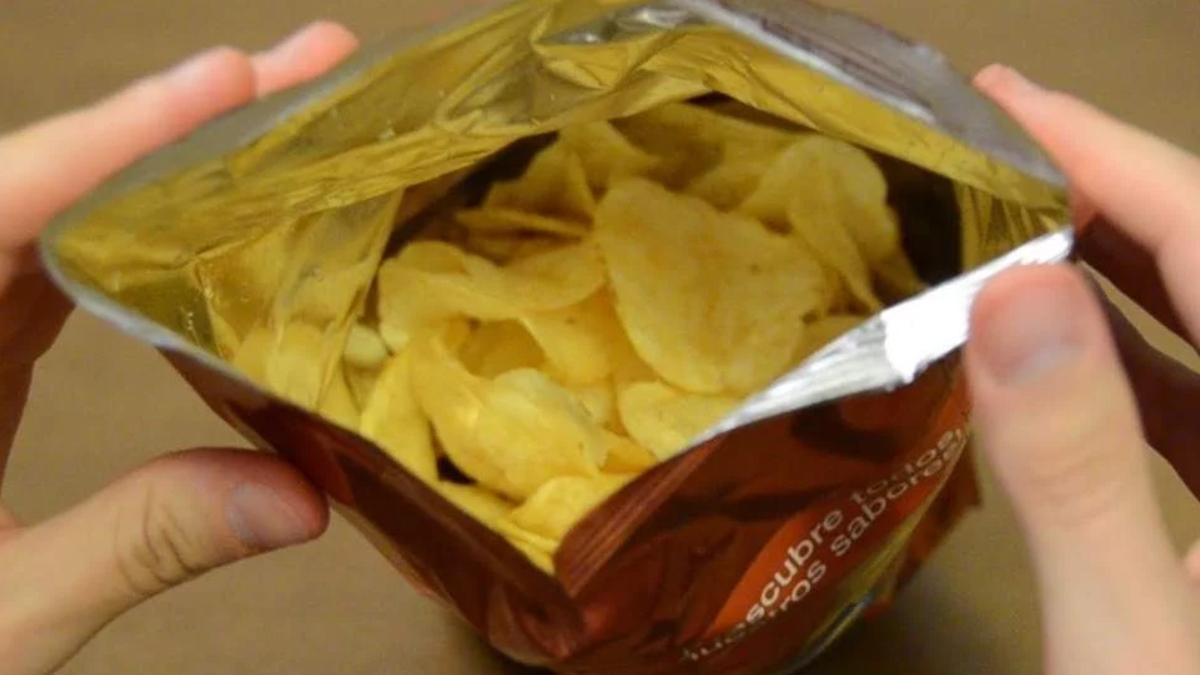 Aire en bolsa de papas