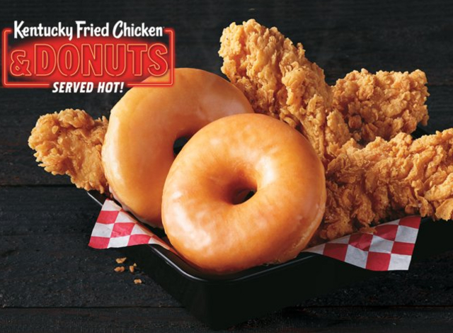 Las opciones del menú de KFC