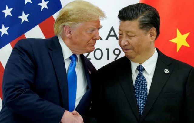 Imagen: El presidente de Estados Unidos con su homólogo de China, Xi Jinping, 1 de noviembre de 2019 (Imagen: Especial)