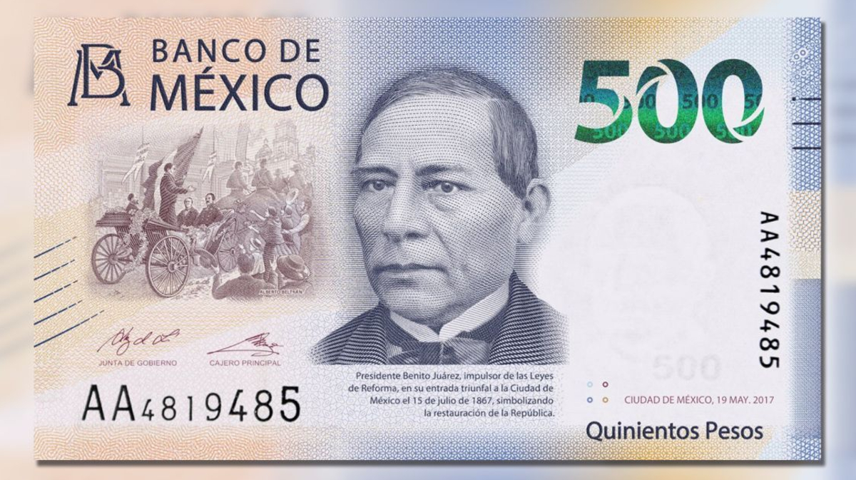 Billete mexicano entre los más bonito del mundo
