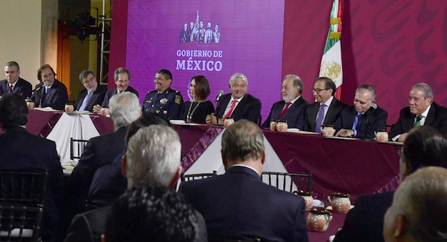 13 de febrero de 2020, AMLO, empresarios