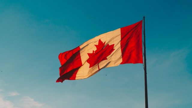 26 de febrero 2020, Viaje a Canadá, Canadá, Bandera, País, Vacaciones