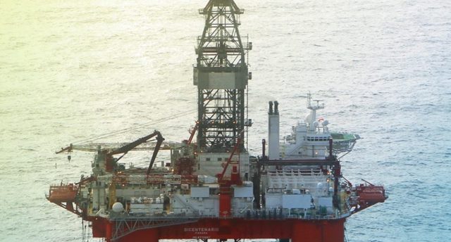 12 de febrero de 2020, plataforma de aguas profundas de Pemex (Imagen: Twitter @EmilioLozoyaAus)