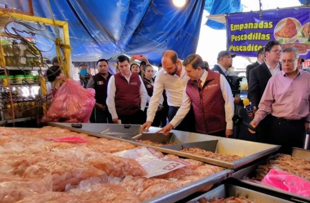 26 de febrero de 2020, operativo de la Profeco en pescaderías de México (Imagen: Twitter: @SheffieldGto)