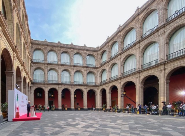 Patio de Honor de Palacio Nacional (Imagen: Lopezobrador.org.mx)
