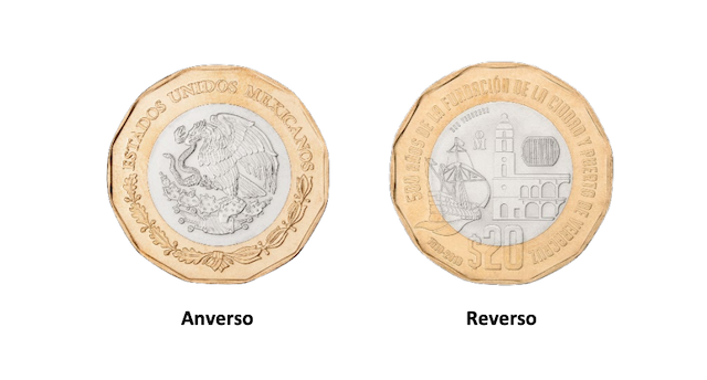 Venta de Monedas Nuevas de 20 pesos