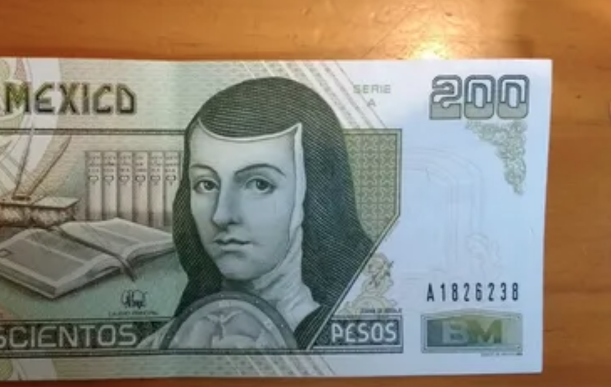 Billete de 200 pesos de Sor Juana se vende hasta en 2 mil pesos