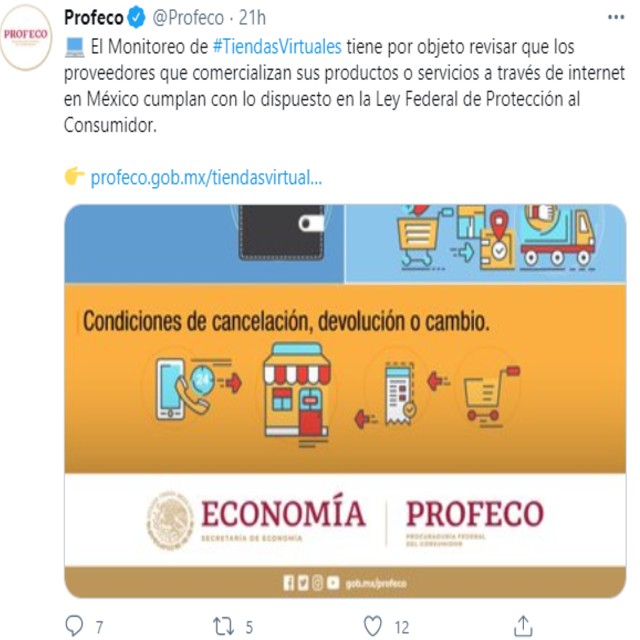 Así promueve la Profeco su campaña de monitoreo a tiendas en línea
