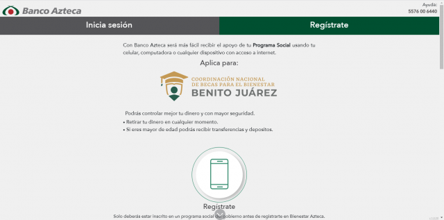 Registro Bienestar Azteca