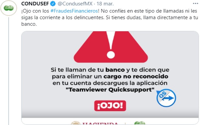 Condusef suele compartir consejos en sus redes sociales