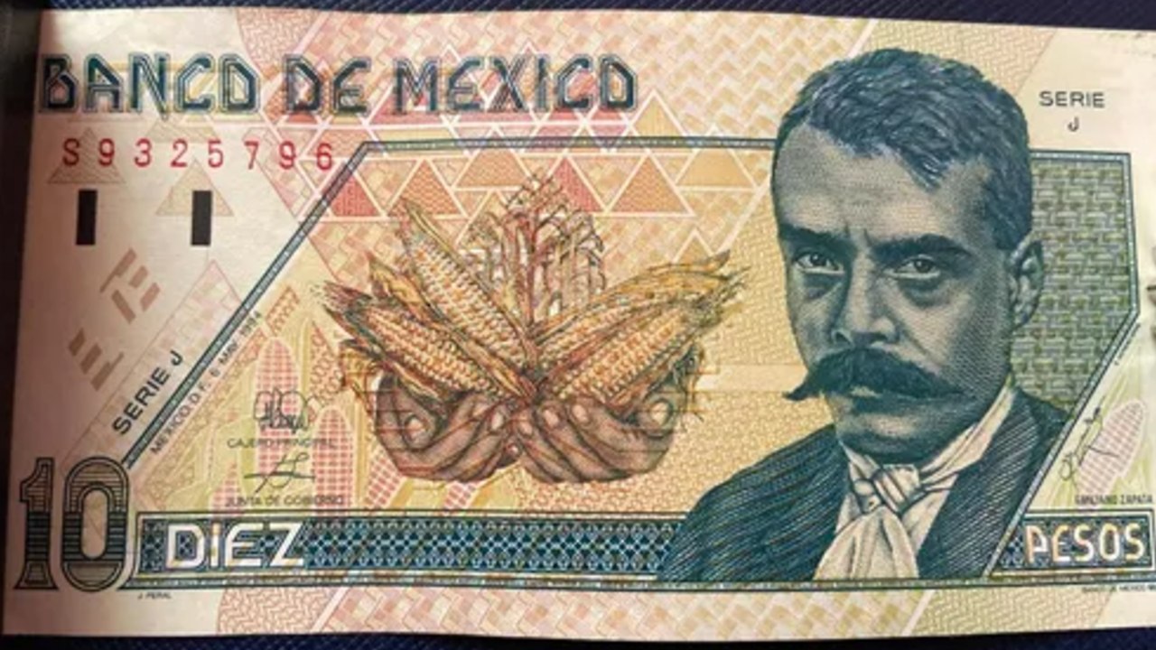 Billete de 10 pesos de Emiliano Zapata se vende en 25 mil pesos