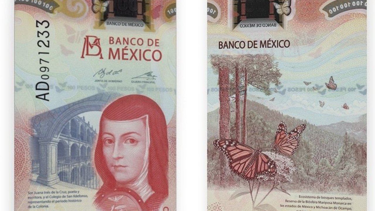 Cómo saber si un nuevo billete de 100 pesos es falso
