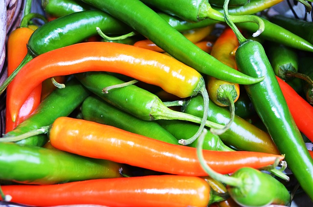 El chile verde es una de las verduras de temporada