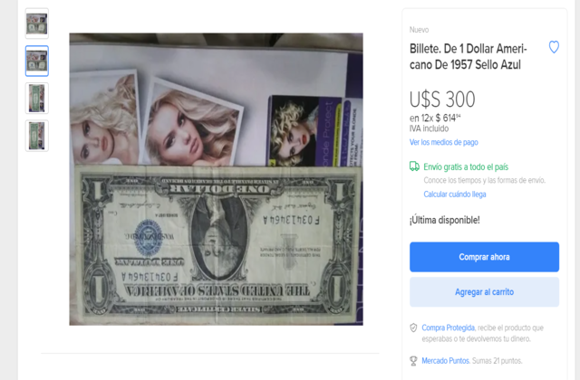 billete 1 dólar cuesta 6 mil pesos por qué