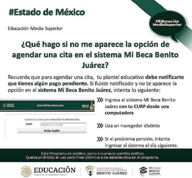 Los becarios de las Becas Benito Juárez 2021 que aún tienen un pago pendiente, deben recibir una notificación por parte de su institución.