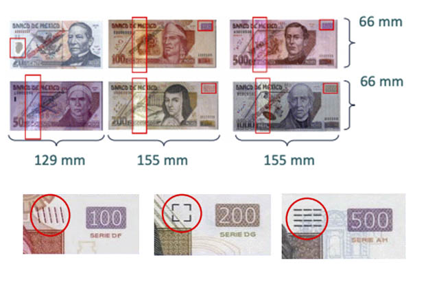 Nuevos billetes mexicanos