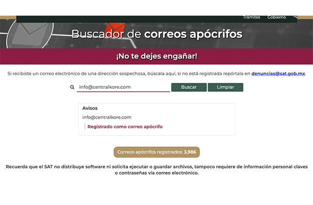 El portal del SAT ha sido clonado