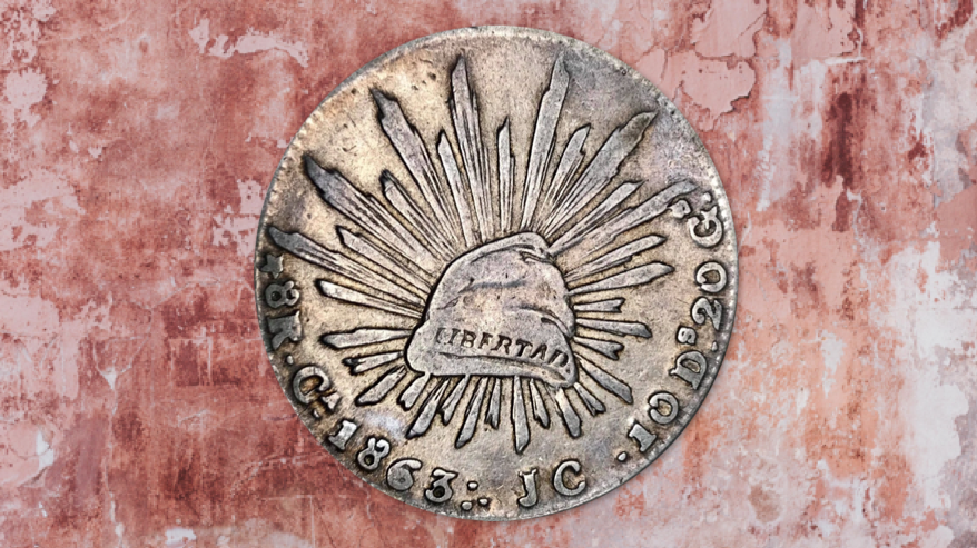 ¡Moneda mexicana de 1863 vale casi 6 mil pesos en internet!