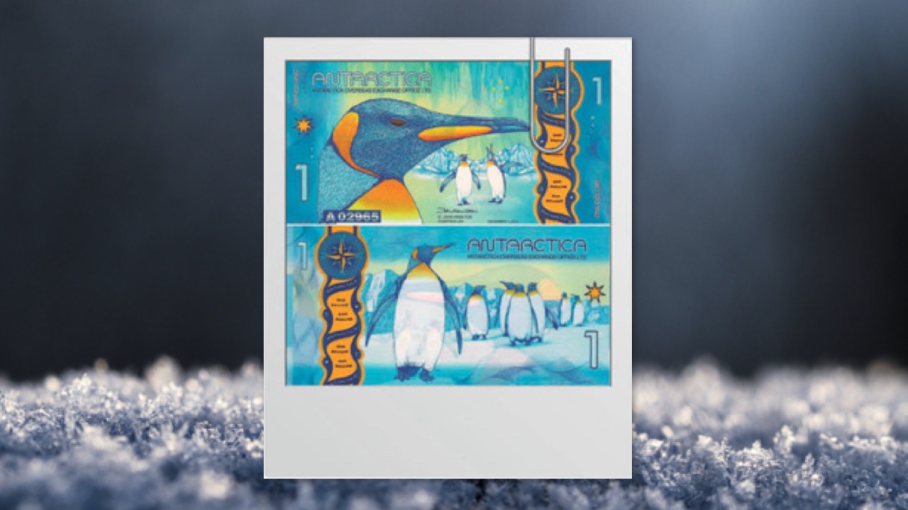Dólares antárticos: así son los extraños billetes de la Antártida