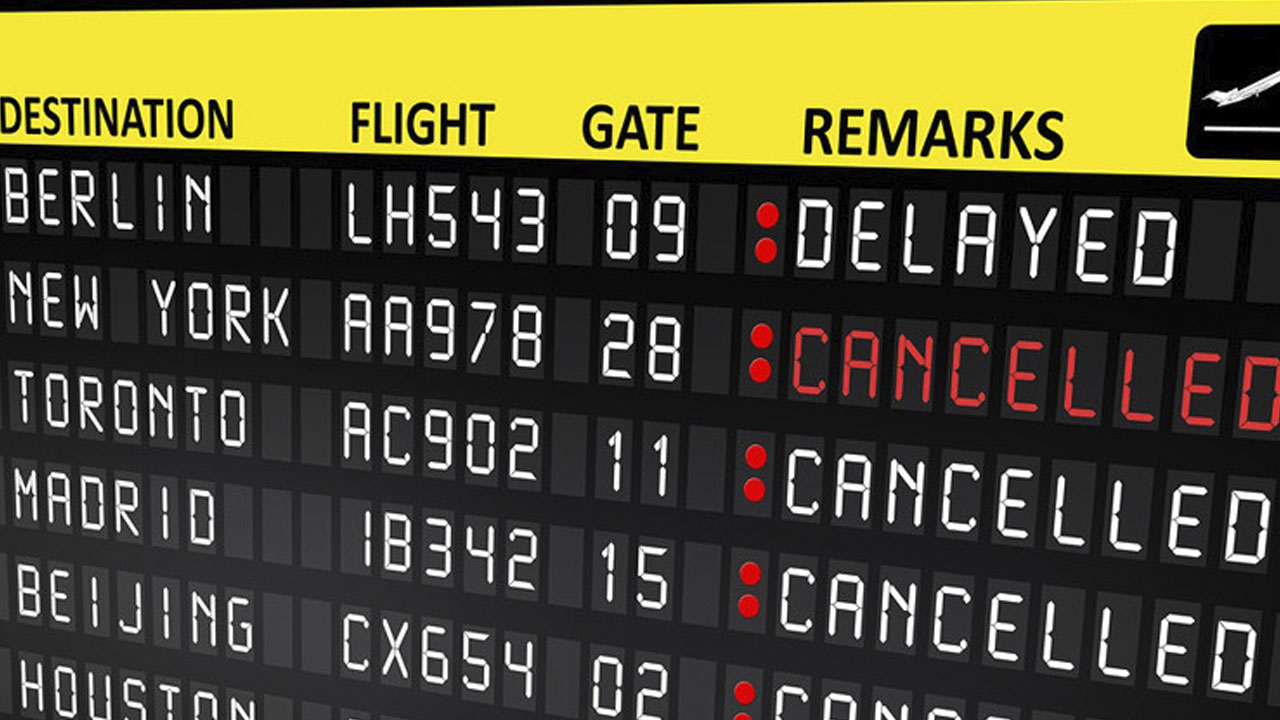 Las aerolíneas pueden cancelar por contratiempos y emergencias