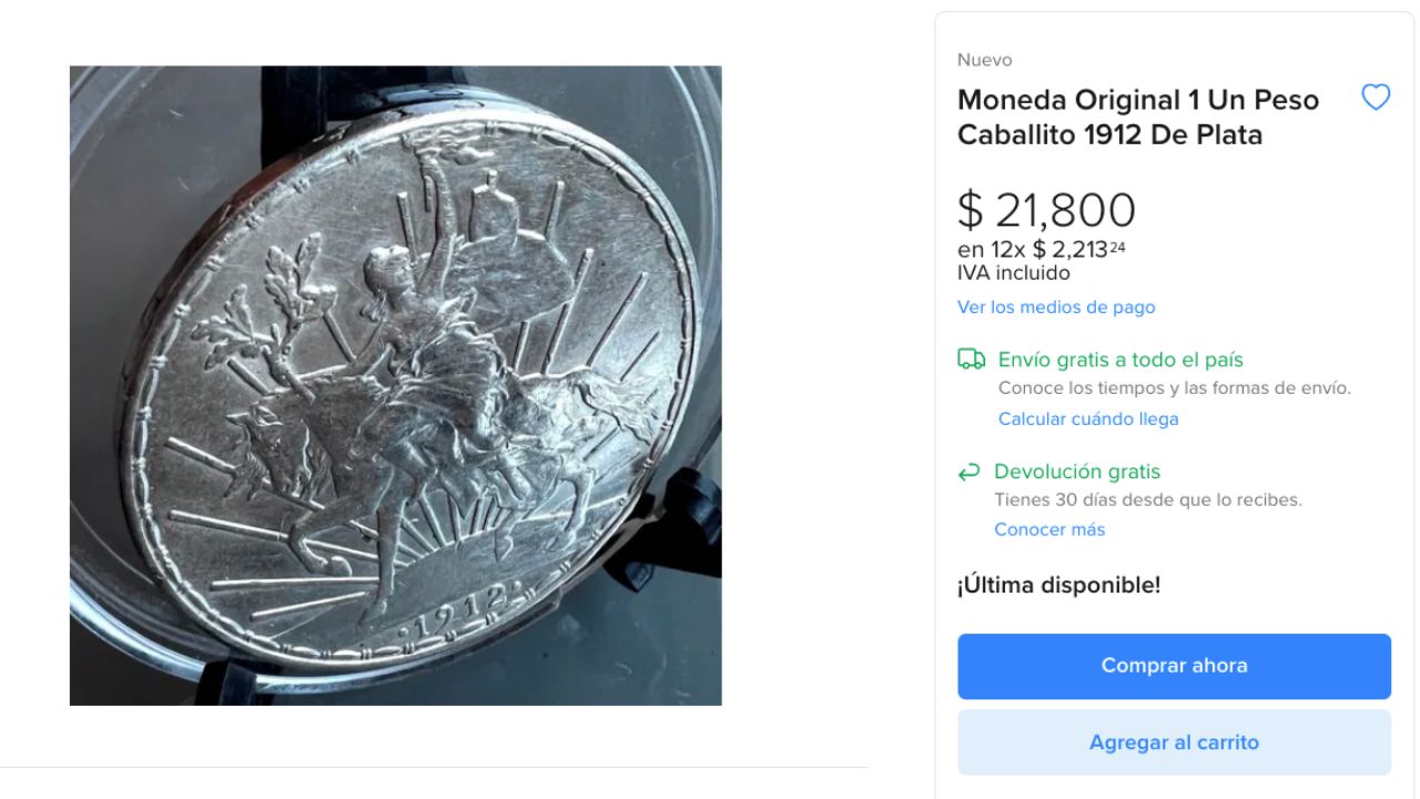 Esto vale la moneda del caballito