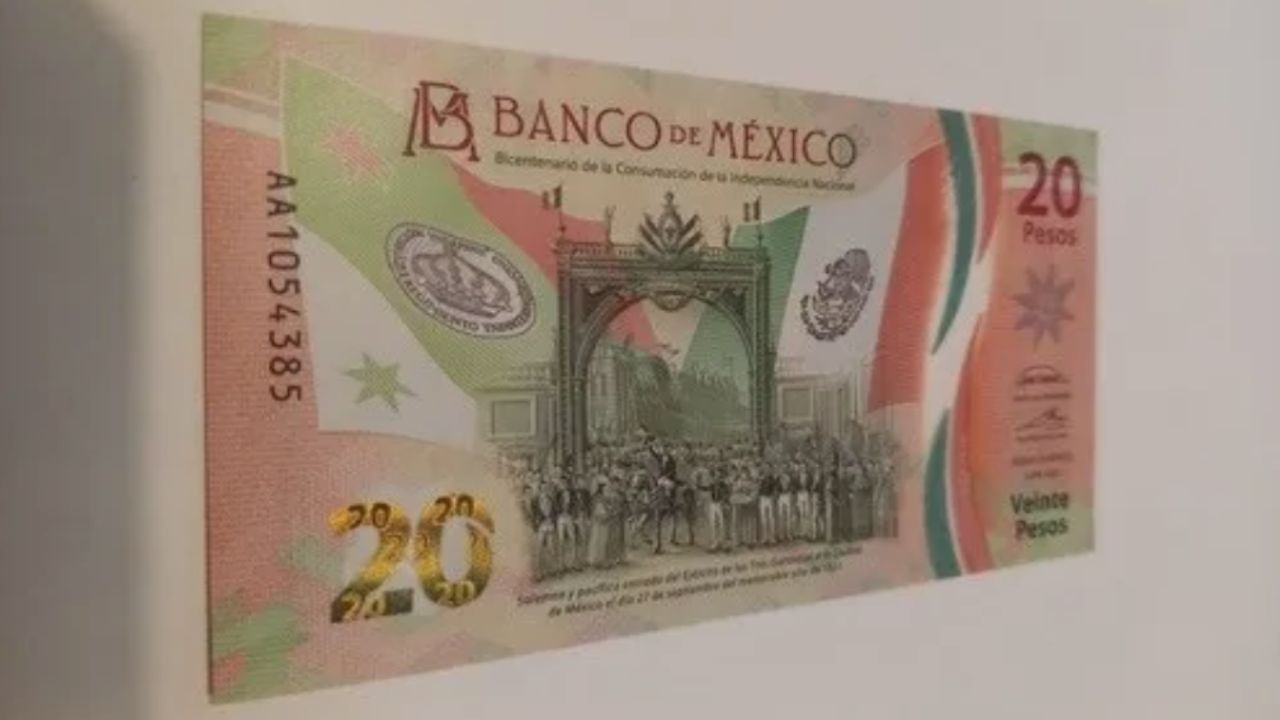 Este BILLETE de 20 pesos serie AA10 se vende en 300 mil pesos