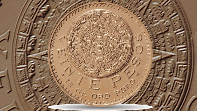 Así es la moneda azteca de oro