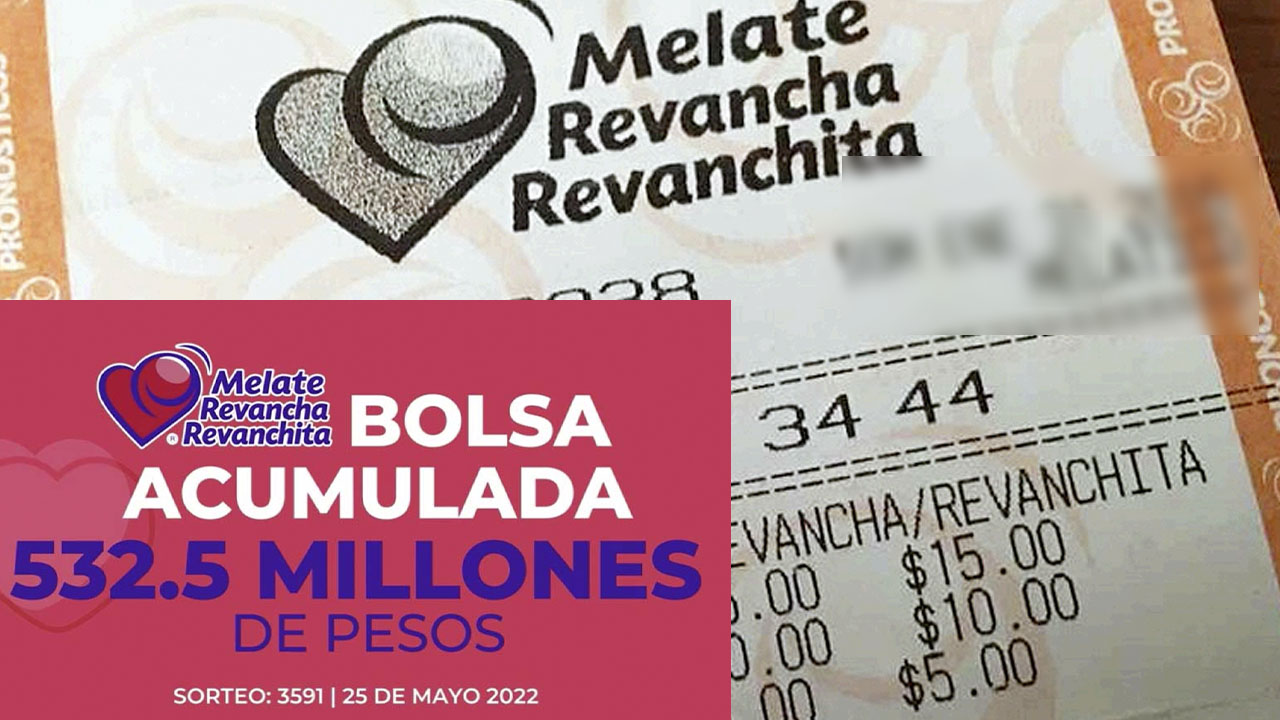 RESULTADOS MELATE Revancha y Revanchita 3591 del 25 de mayo de 2022