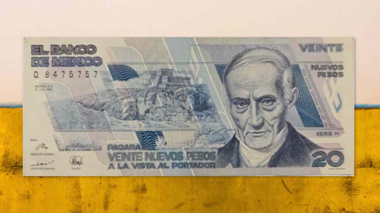 Este BILLETE de 20 pesos se vende por más de 3 MIL PESOS en internet