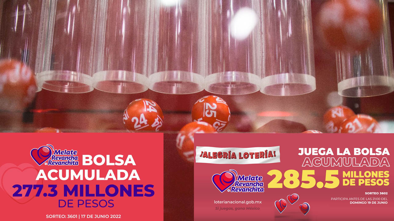 RESULTADOS MELATE Revancha y Revanchita del 17 y 19 de junio de 2022