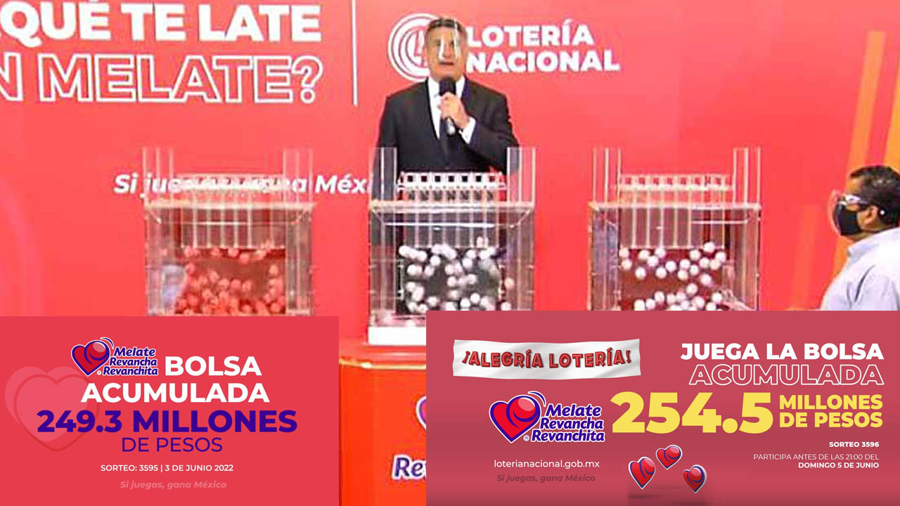 RESULTADOS MELATE Revancha y Revanchita del 3 y 5 de junio de 2022