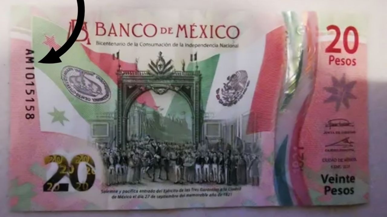 Este billete de 20 dice “AMLO” en su serie y se vende en 50 mil pesos