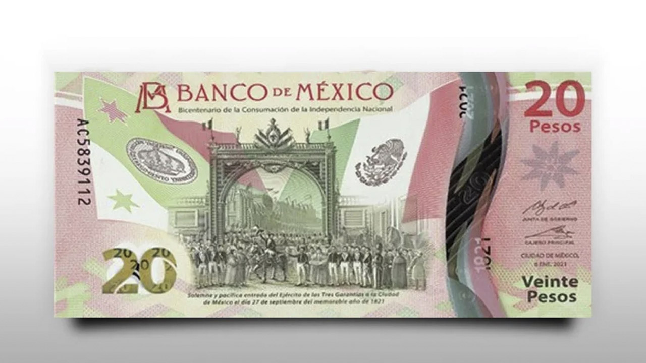 Billete CONMEMORATIVO de $20 con BAJA NUMERACIÓN se vende en $300 MIL pesos