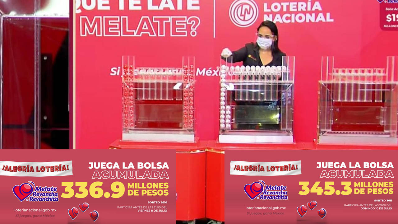 RESULTADOS MELATE Revancha y Revanchita del 8 y 10 de julio de 2022