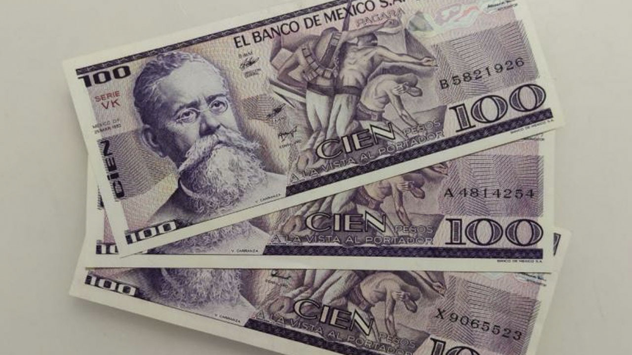 VENDEN en 80 MIL PESOS billetes de 100 con rostro de VENUSTIANO CARRANZA
