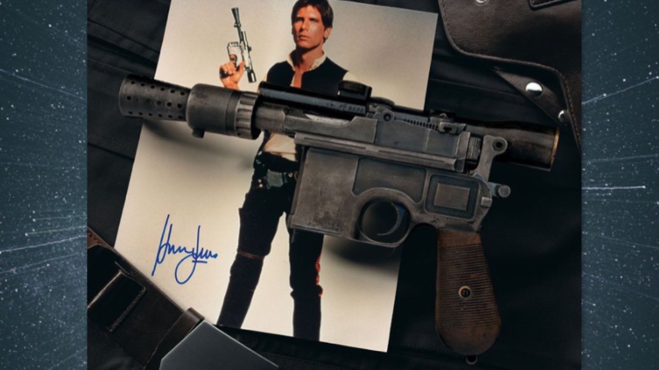 Subasta: 1 millón de dólares por arma que Harrison Ford usó en Star Wars como Han Solo