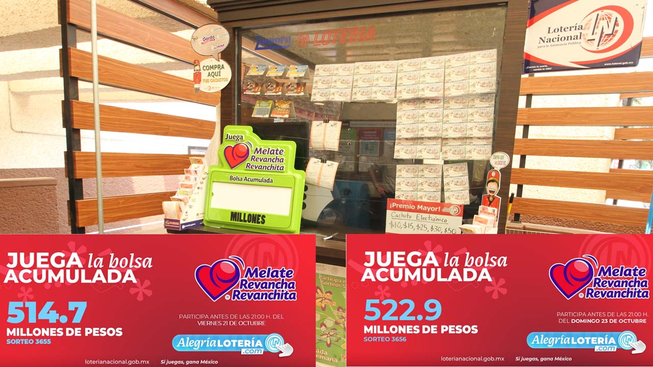 RESULTADOS MELATE Revancha y Revanchita del viernes 21 y domingo 23 de octubre de 2022