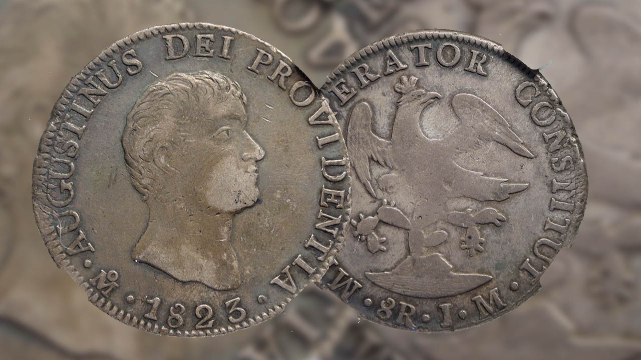 Antigua MONEDA del IMPERIO MEXICANO de Agustín Iturbide se vende en 61 MIL PESOS