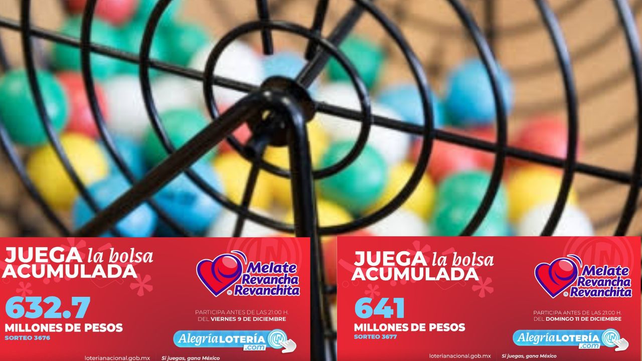 RESULTADOS MELATE Revancha y Revanchita del viernes 9 y domingo 11 de diciembre de 2022