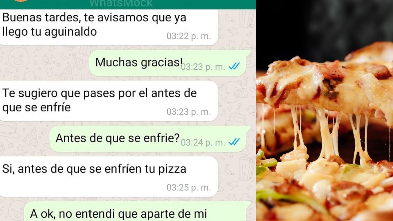 ¿Pizza como aguinaldo? Conoce el caso de este trabajador