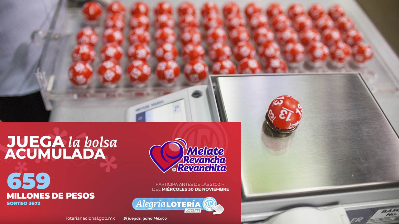 RESULTADOS MELATE Revancha y Revanchita del 30 de noviembre de 2022