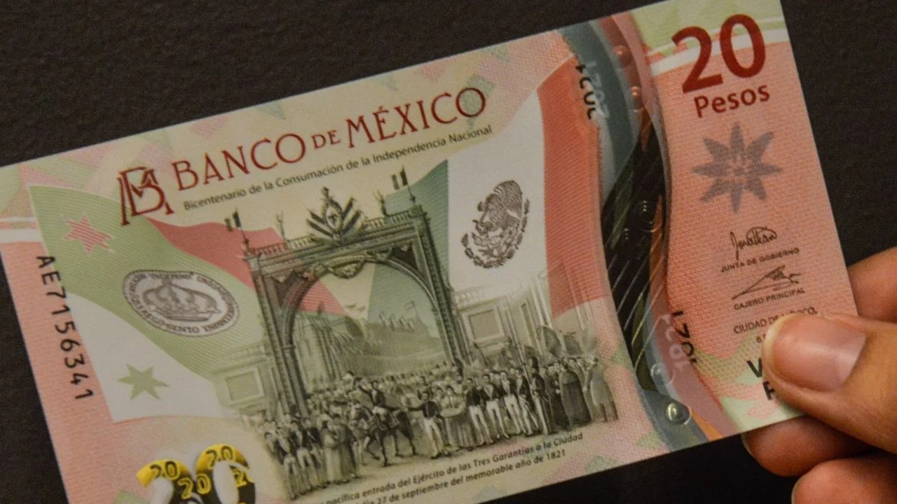 Billete de 20 pesos desaparece