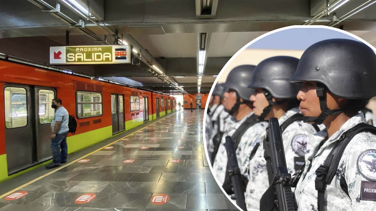 Guardia Nacional vigilará el Metro de la CDMX ante supuestos sabotajes