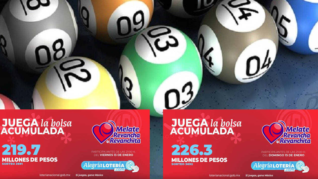 Resultados Melate Revancha y Revanchita del viernes 13 y domingo 15 de enero de 2023