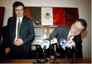 Marcelo Ebrard y Manuel Camacho Solís