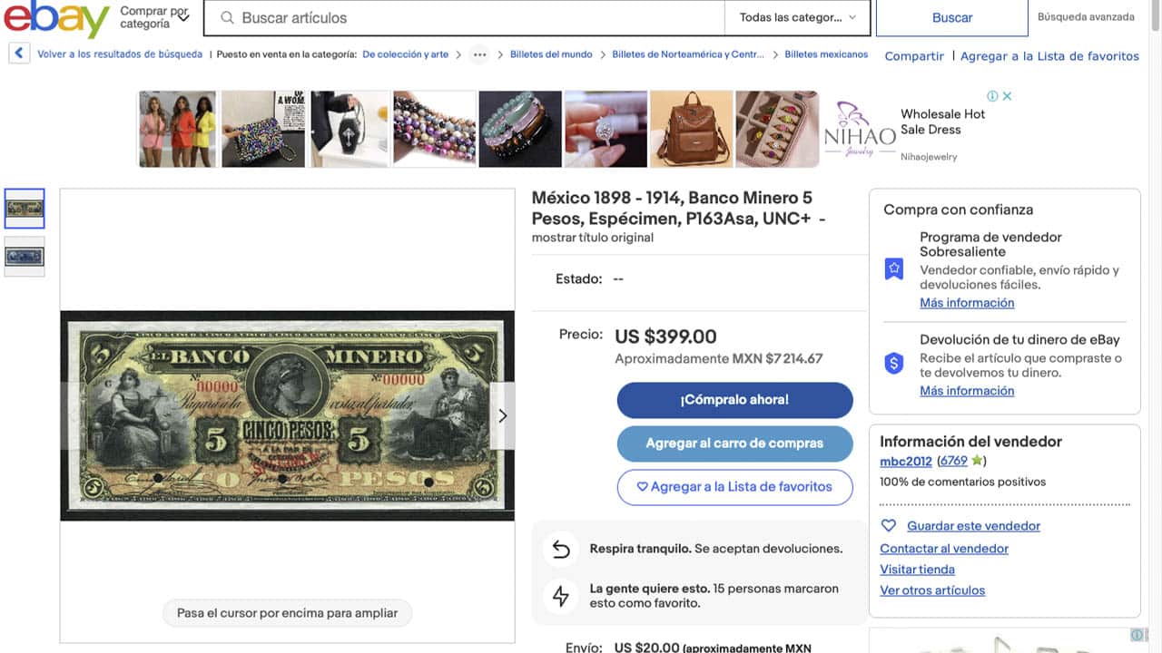 Es muy buscado entre coleccionistas