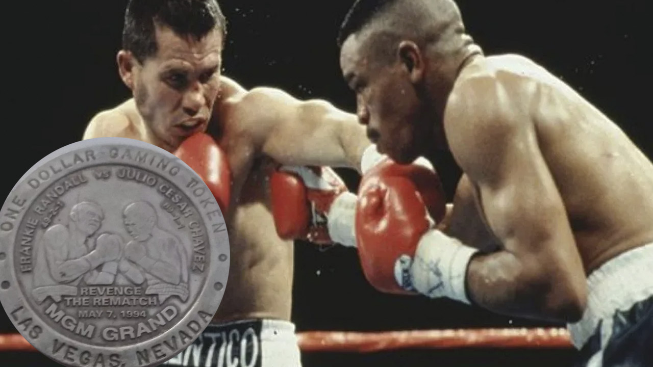 Dólar de las Vegas de Julio Cesar Chávez vs Frankie Randall se vende en 17 mil pesos