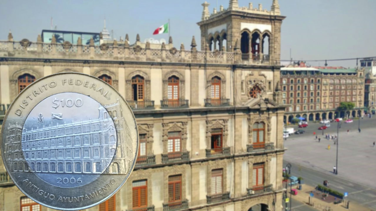 Antigua moneda de 100 del Distrito Federa se vende en 29 mil pesos