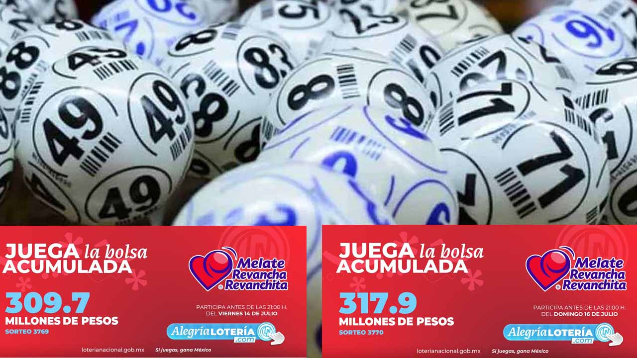 Resultados Melate Revancha y Revanchita del viernes 14 y domingo 16 de julio 2023