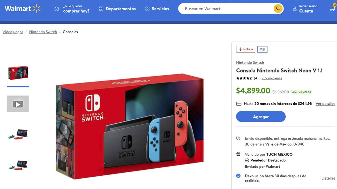Ponen nintendo en descuento